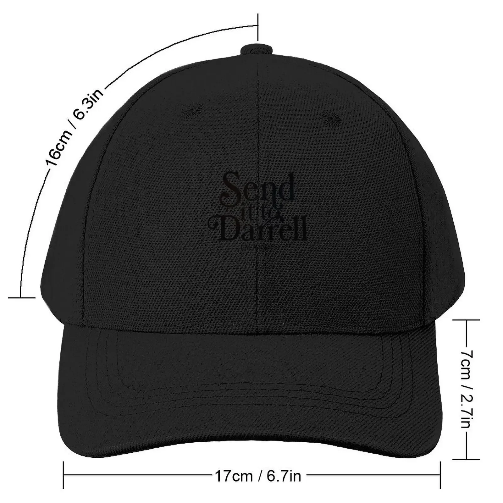 Send It to Darrell Baseball Cap Snapback Cap Christmas Hat Hat Man Luxury Men's Hats Women's