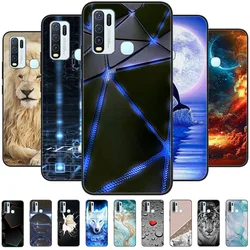 For Vivo Y30 1938 Y50 1935 Case animal Silicone Soft TPU Back Covers For Vivo Y 30 50 Y30 2020 Case Protective Catoon Funda