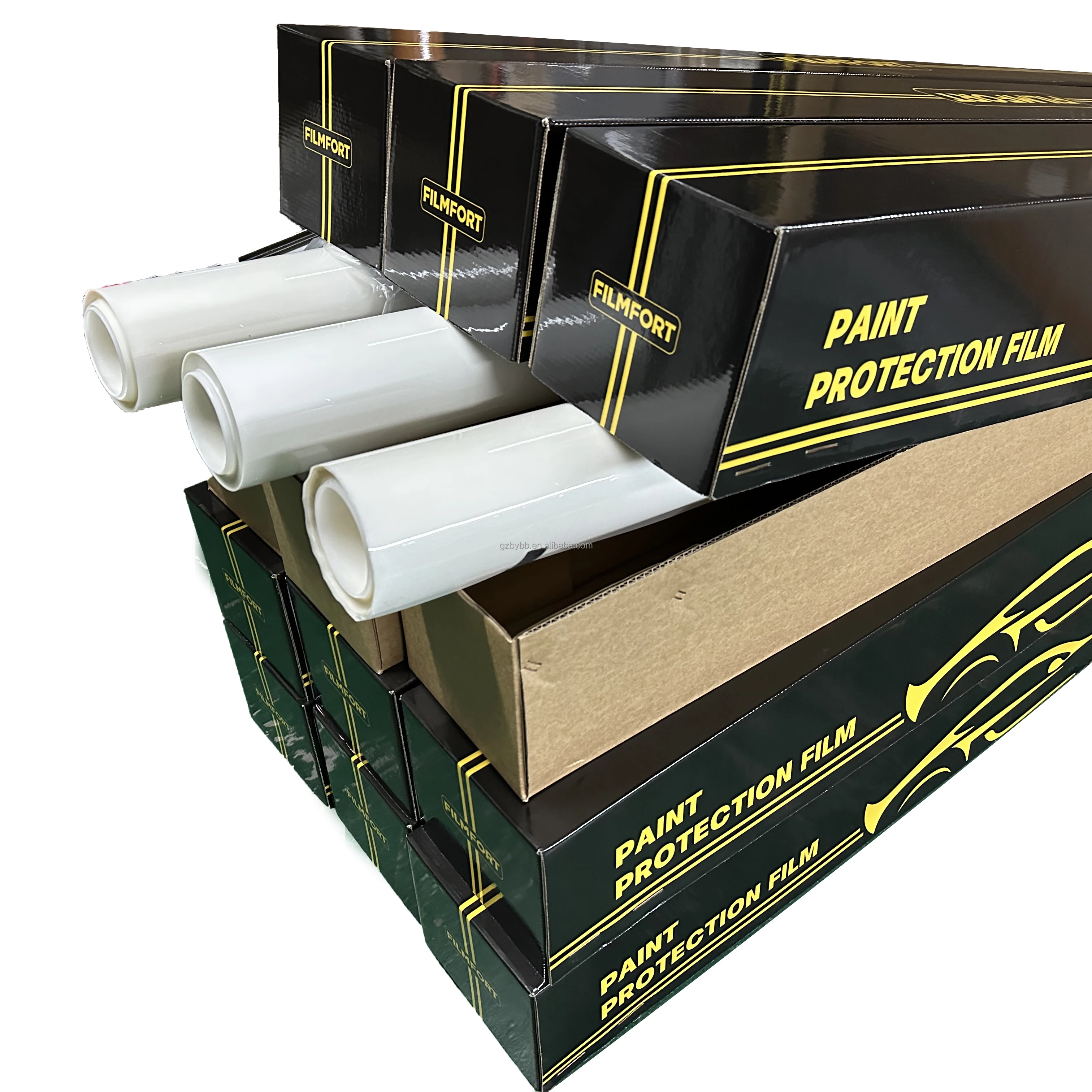 Car Stickers Super Glossy White Car Paint protection Film Strong  Resistance Car Films Warp for Door Panel& Hood