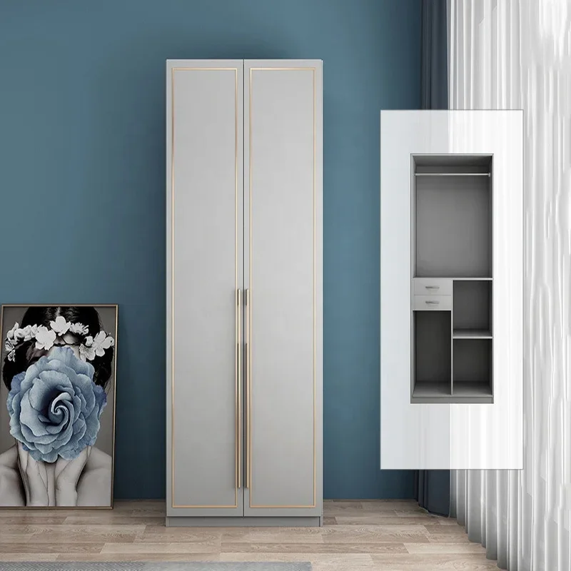 

# Good House Wooden Wardrobes Two Door Multifunction Luxury Clothes Home Wood Design Storage Organizer Cupboard For Bedroom Mod