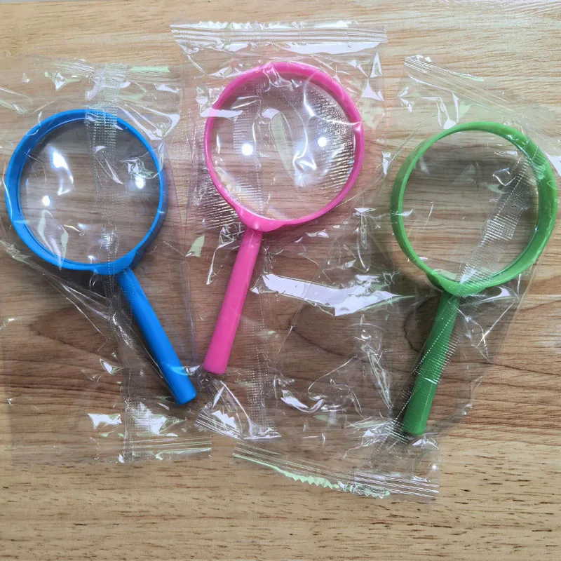 3PCS Cartoon Cute Hand Lens Magnifier Magnifying Glasses Kids School Class Reading Outdoor Observation Exploration Science Toys view 6