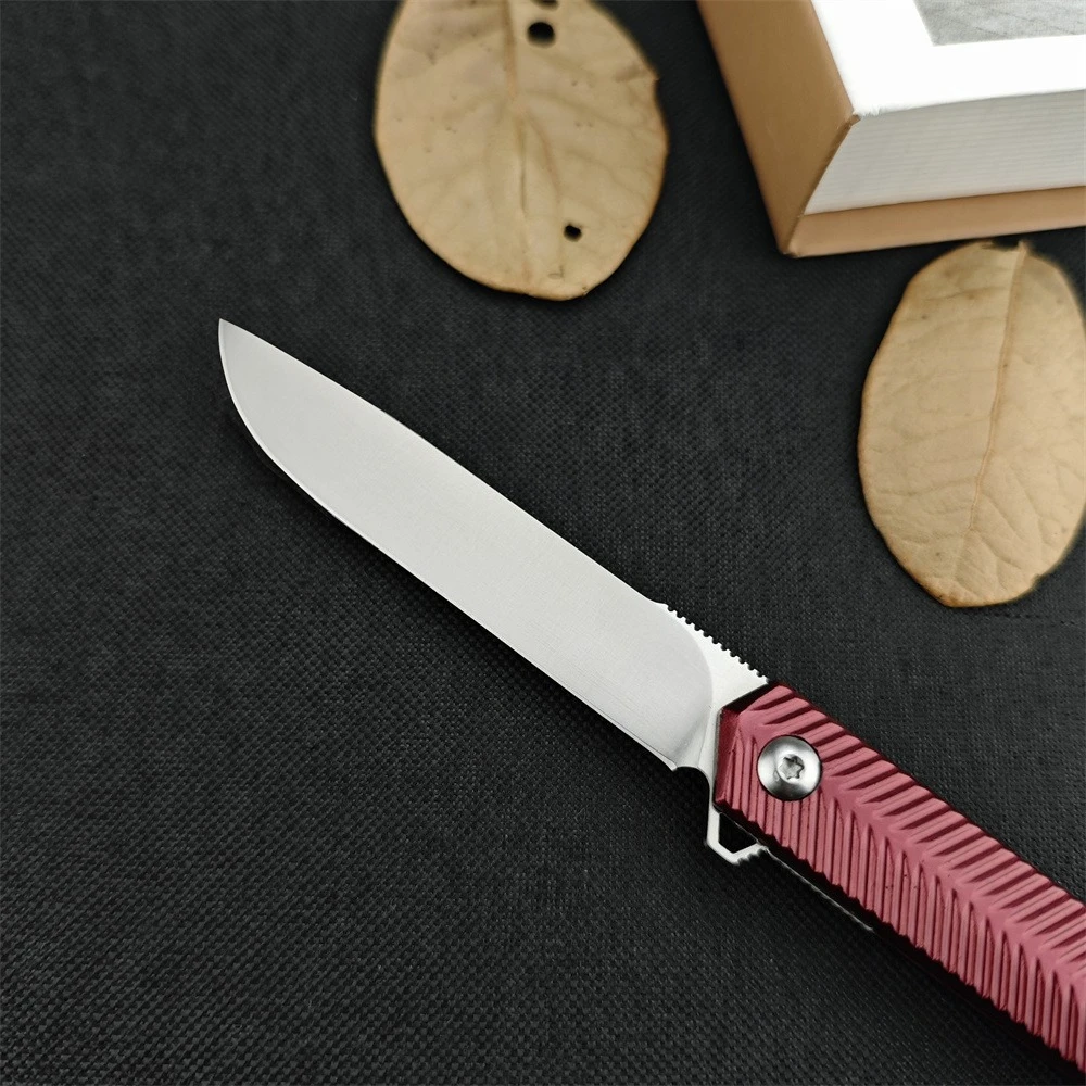 CEO Outdoor K820 Folding Knife, 7cr13mov Steel Blade Aluminum Handle, with Pocket Clip. Lightweight Portable Tactical Multi Tool