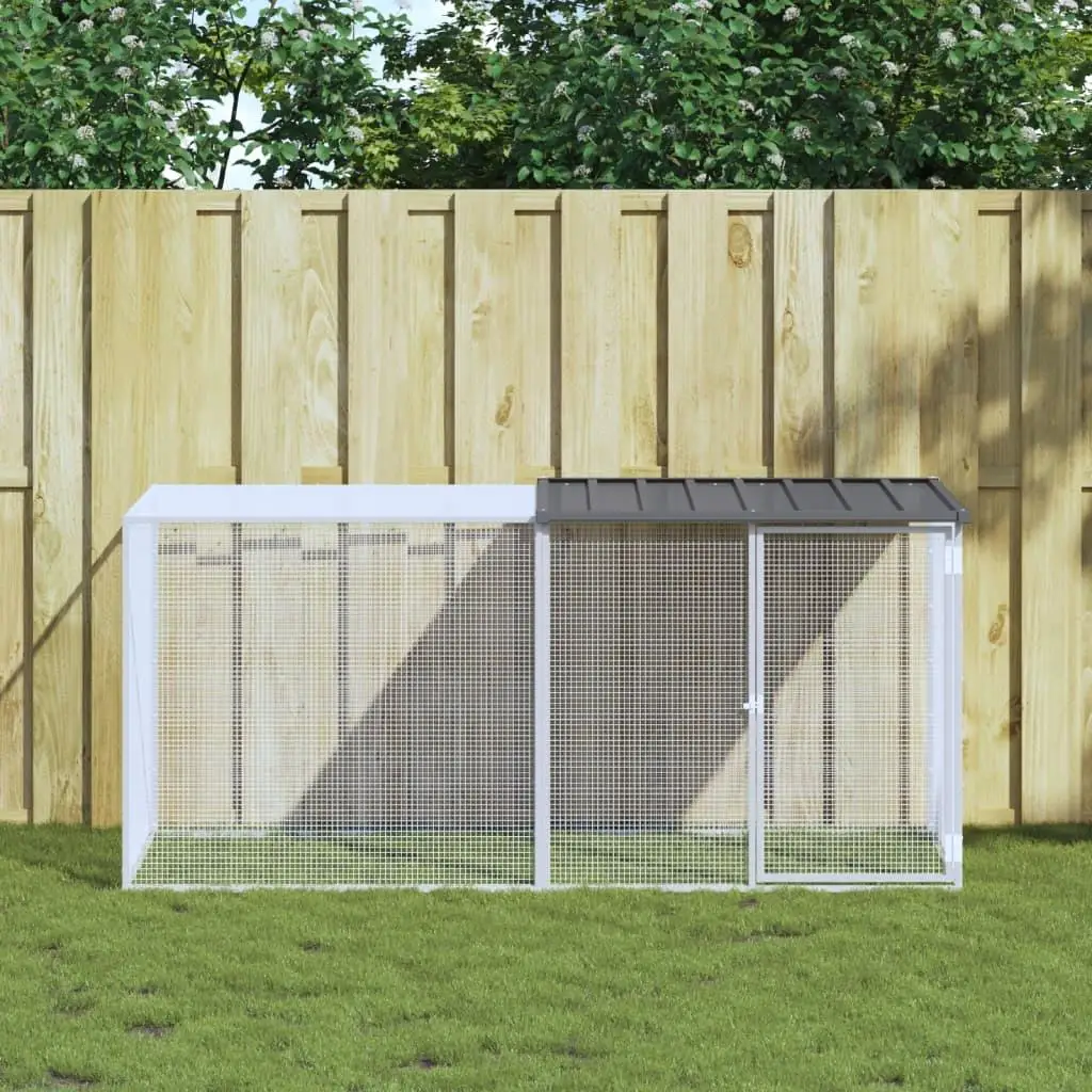 

Chicken Cage Anthracite Color Galvanized Steel Sturdy Structure