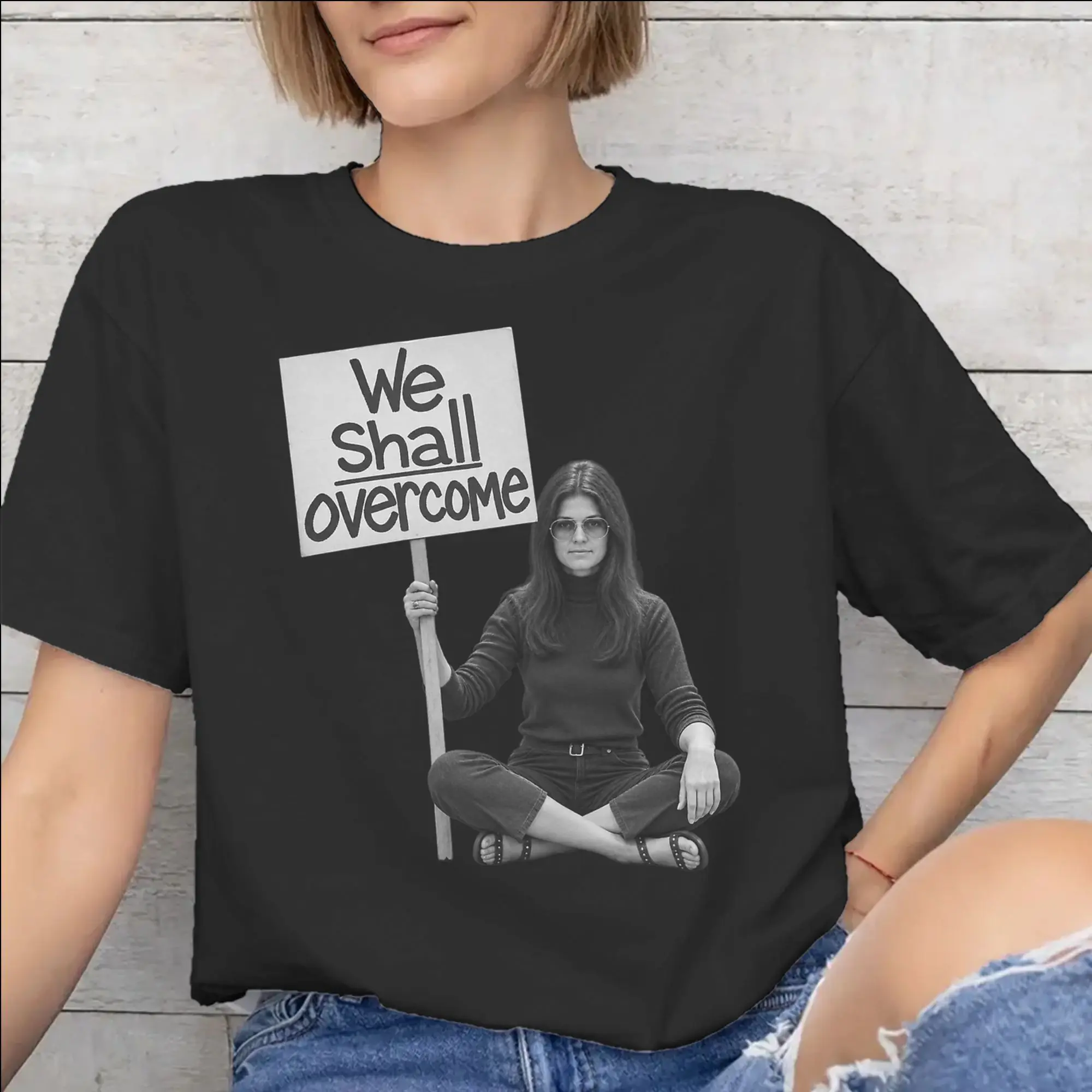 RIP Gloria Steinem  Merch Men Women T Shirt Pure Cotton Tee Graphic Printed  T-shirt Clothes