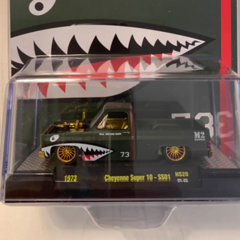 M2 1:64 Scale 1973 Cheyenne Super Alloy Simulation Metal Car Model Static Collection Decoratede Holiday Gifts Toys Souvenir Gift
