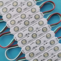 LED module WS 2811 pixel module light for sign letter with lens SMD 5050 RGB DC12V 3 led 0.72W WS2811 UCS1903 SM16703 compatible