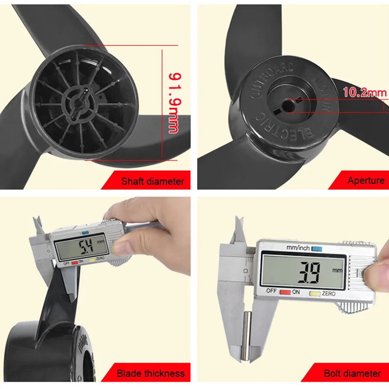 2/3 Blade Propeller Motor Boat Propellers Electric Engine Outboard Electric Trolling Motor Outboard Propeller