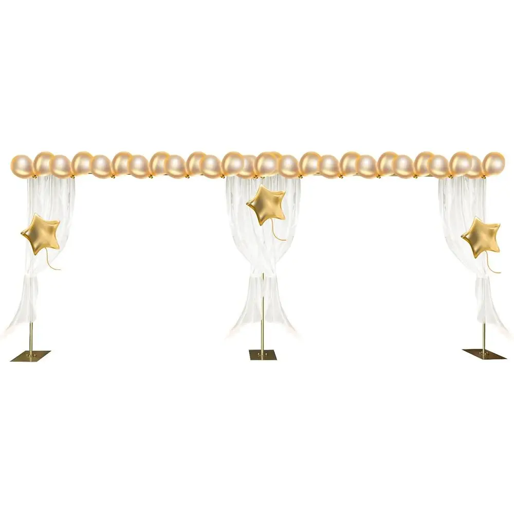 

Adjustable Metal Backdrop Stand Kit, Ideal for Weddings, Economy Arches, or Photobooths