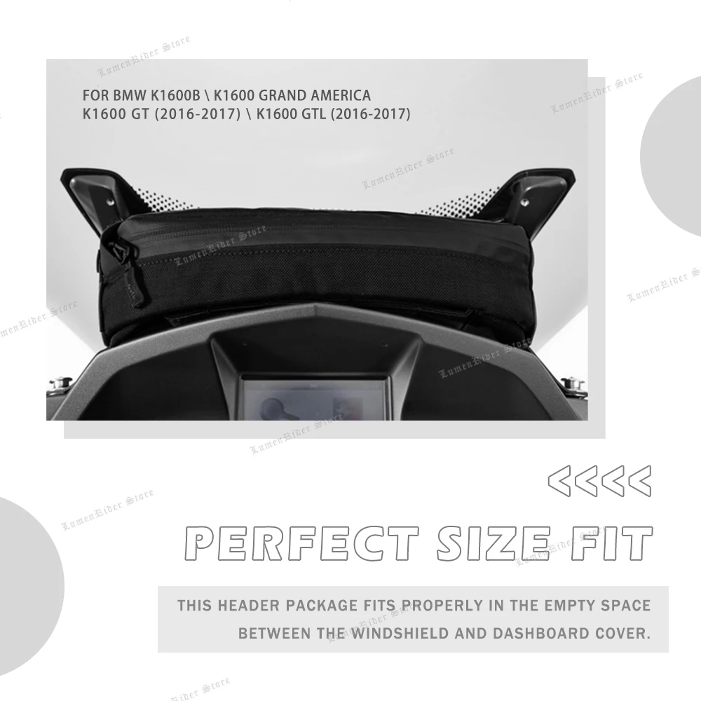 Cockpit bag For BMW K1600B K1600GT K1600GTL K1600 Grand America Motorcycle head bag Storage bag inner bag inner bag Storage bag