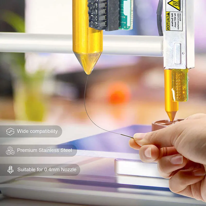 1.0mm Nozzle Cleaning Kit 13PCS - Unclog Needle for Anycubic, MK8, Ender 3/5, CR-10 3D Printer Extruder Accessories