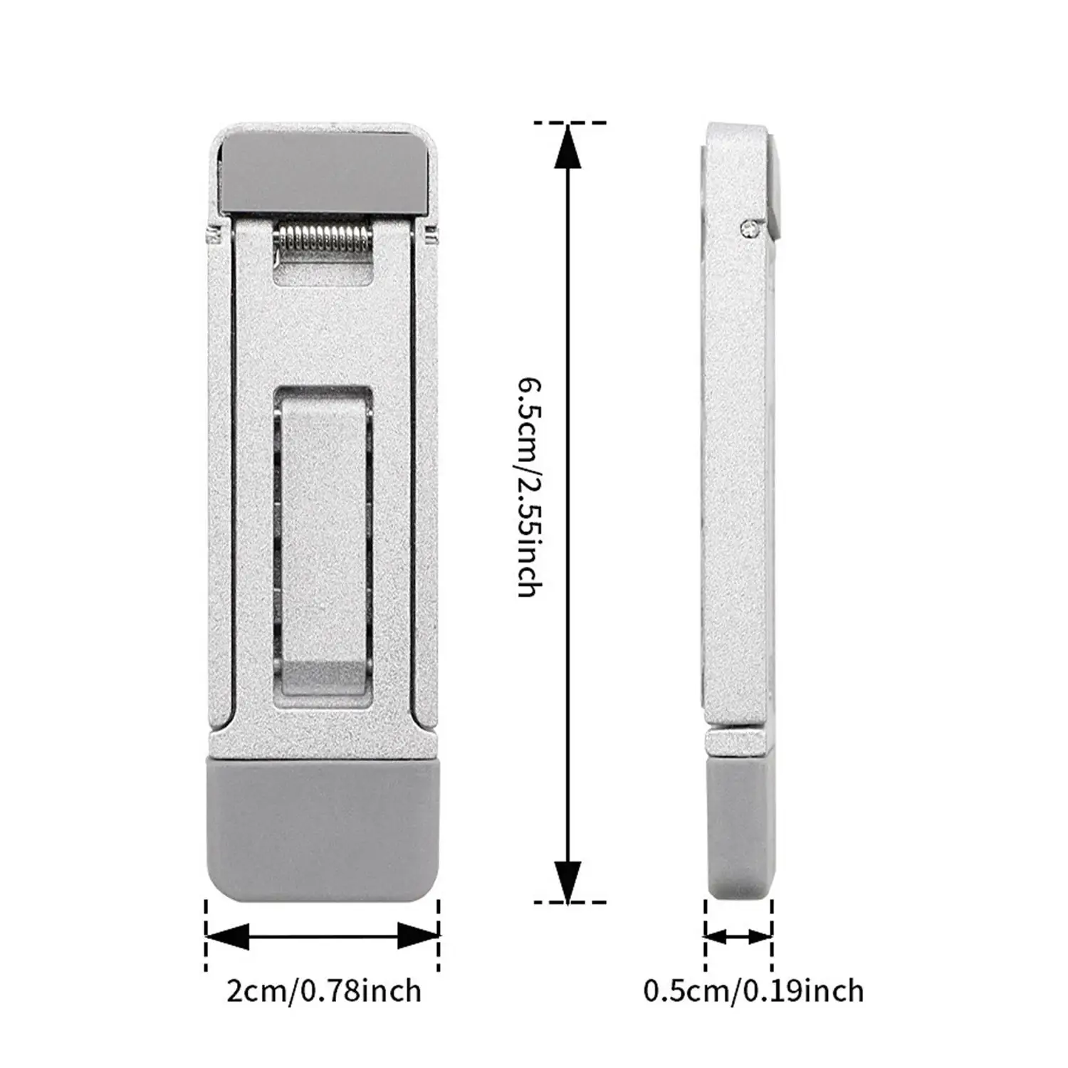 2-Pack Portable Laptop Stand, Alloy Material, 3-Level Height Adjustable, Compatible with Laptops, Tablets, iPhone 17/16/15/14/13