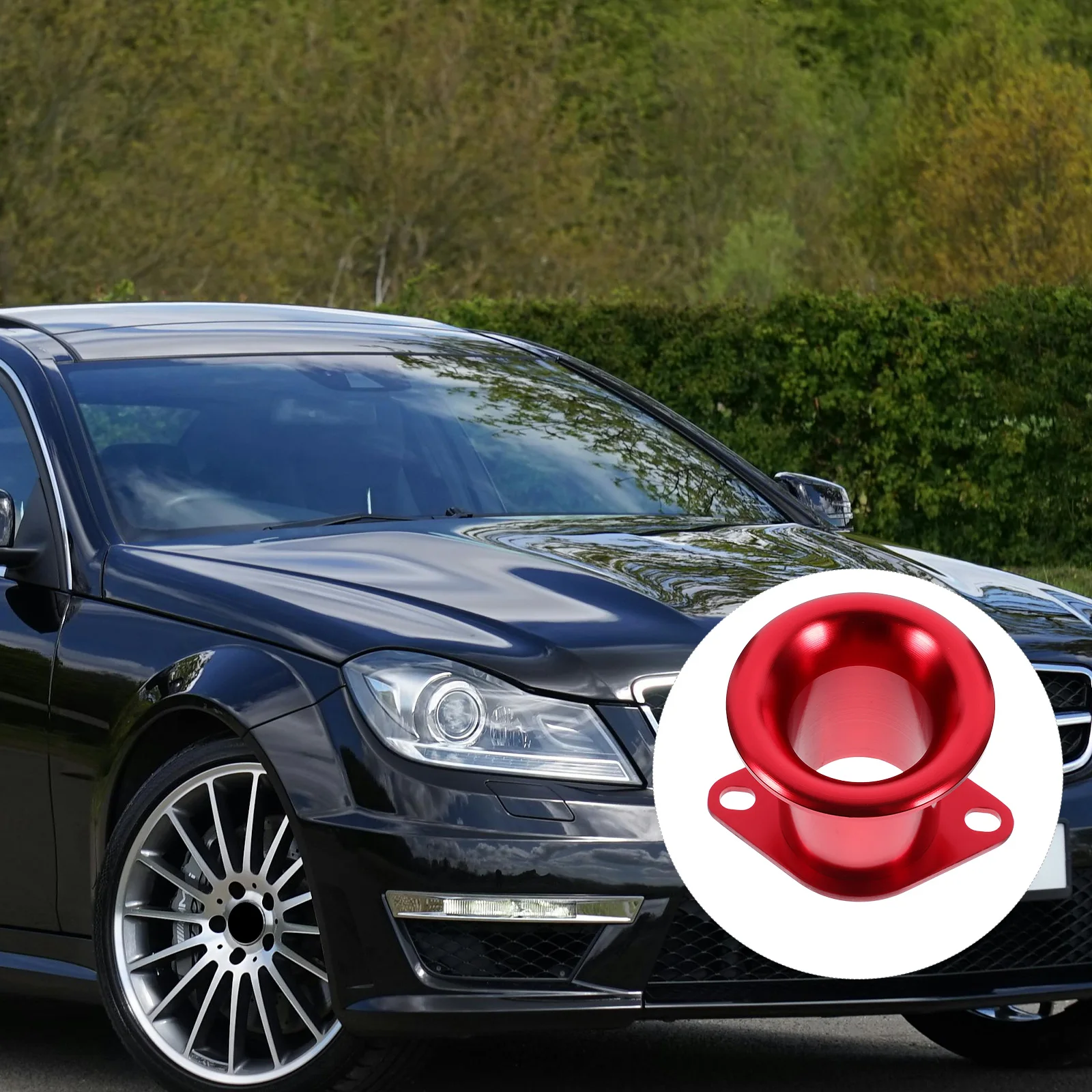 

Red Air Aluminum Alloy Car Accessory Powerful Sound Easy Install Wide Range Suitable Loud Horn Vehicle Modification Car Air Horn