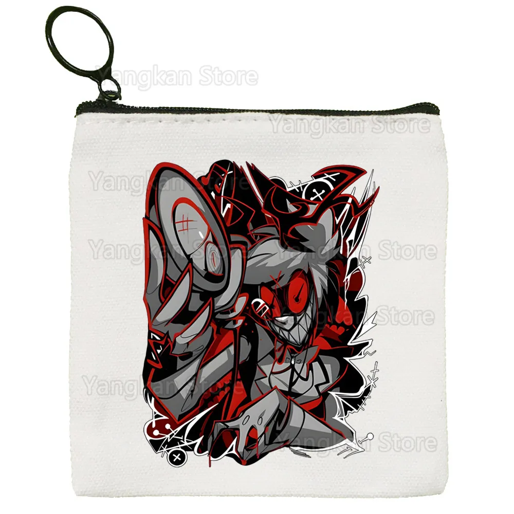 

RADIO DEMON Canvas Coin Purse Collection Canvas Bag Small Wallet Zipper Key Bag Hand Gift