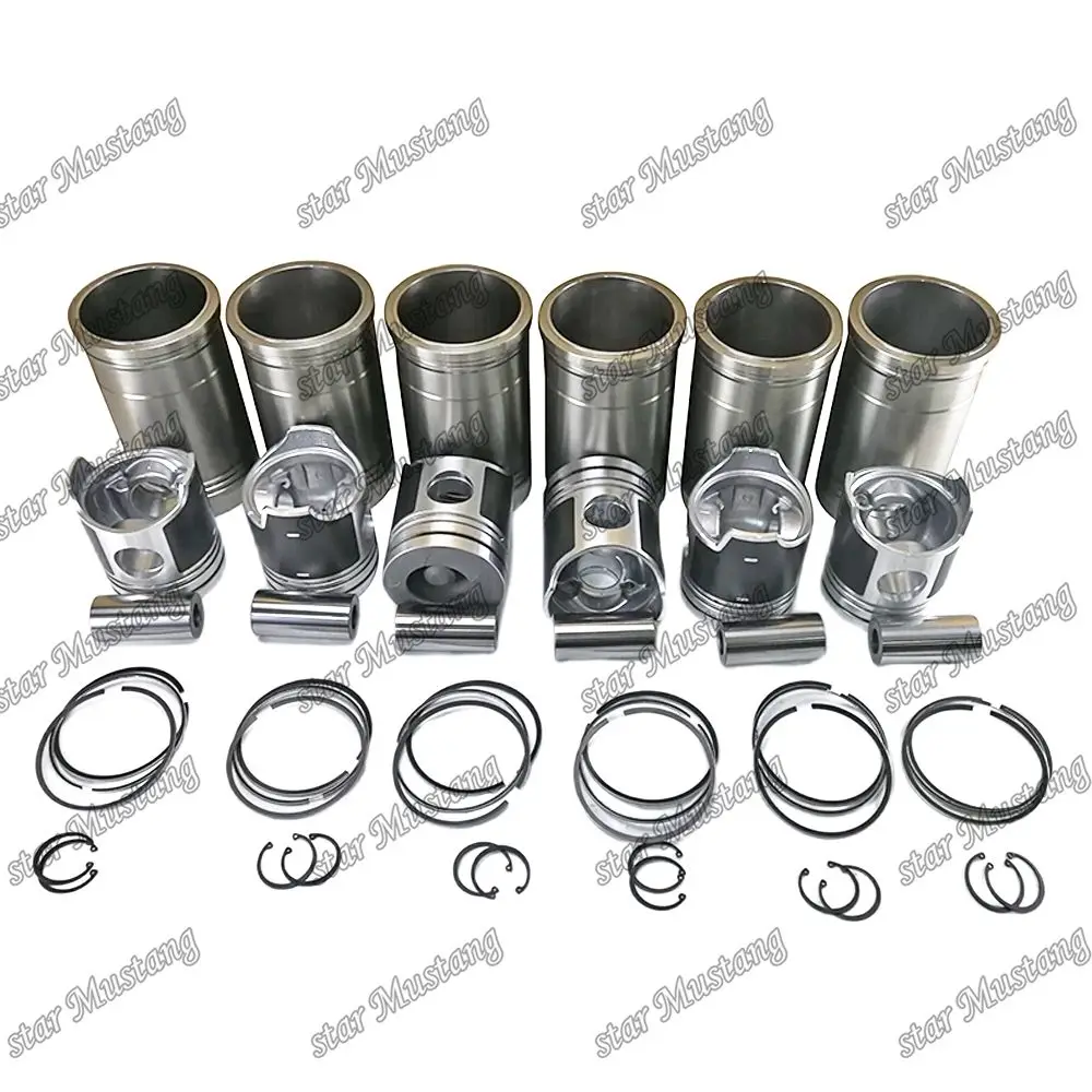 D6AC Cylinder Liner Kit 21131-83012 23411-83611 ME151190 Suitable For Hyundai Engine Parts