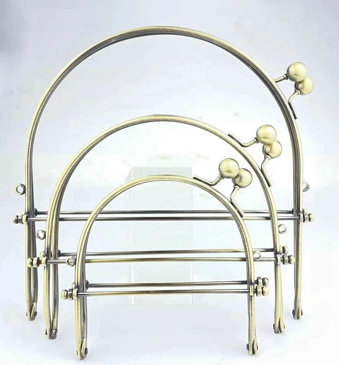 

New Metal Purse Clasp Frame Bag Frame Buckle Purse Frame Kiss Clasp Purse Frame Bag Making DIY Craft Bag Hardware Bag Clasps