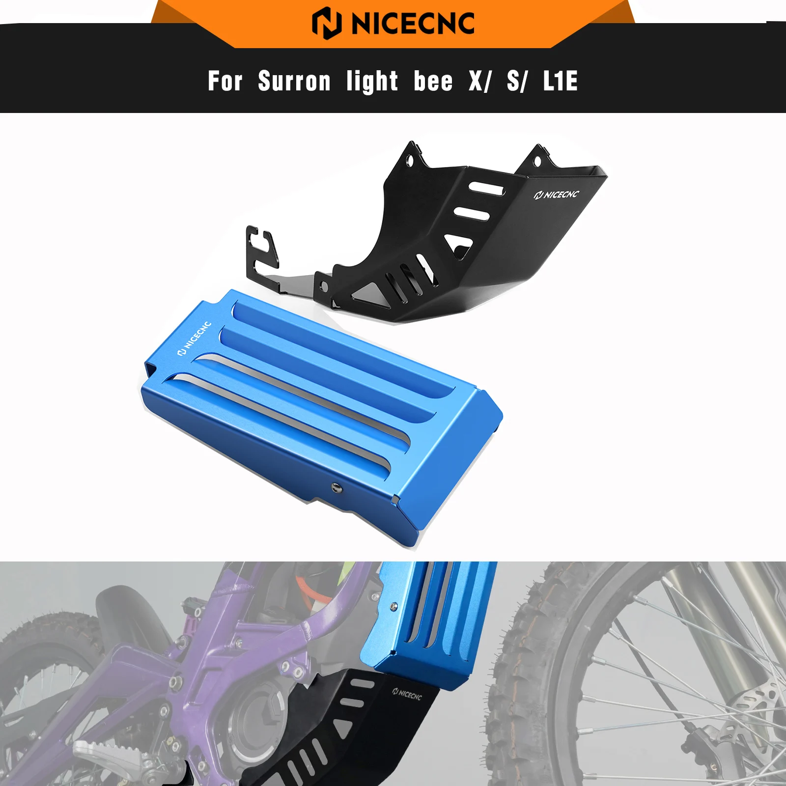 

NICECNC For Surron light bee X S L1E 2024 2025 Segway X160 X260 Controller Cover & Engine Chassis Guard Electrical Motorbike