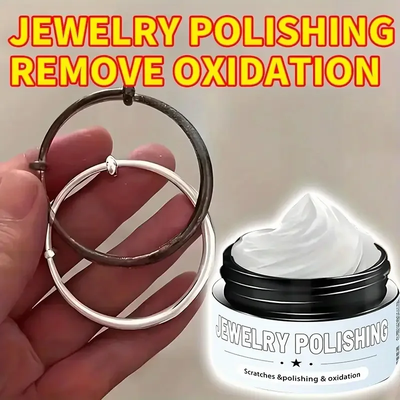 

Jewelry Polishing-Remove Oxidation&Tarnish, Restore Luster to Golden Silvery Rings & Bracelets-Jewelry Polish Cream,Jewelry Care