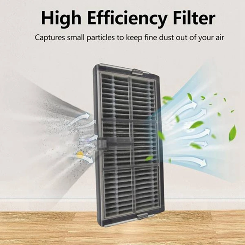 H-W 50PCS For Dreame Mova E30 Ultra/Trouver E30 Ultra Vacuum Replacement Parts Main Side Brush Filter Mop Cloth Dust Bag