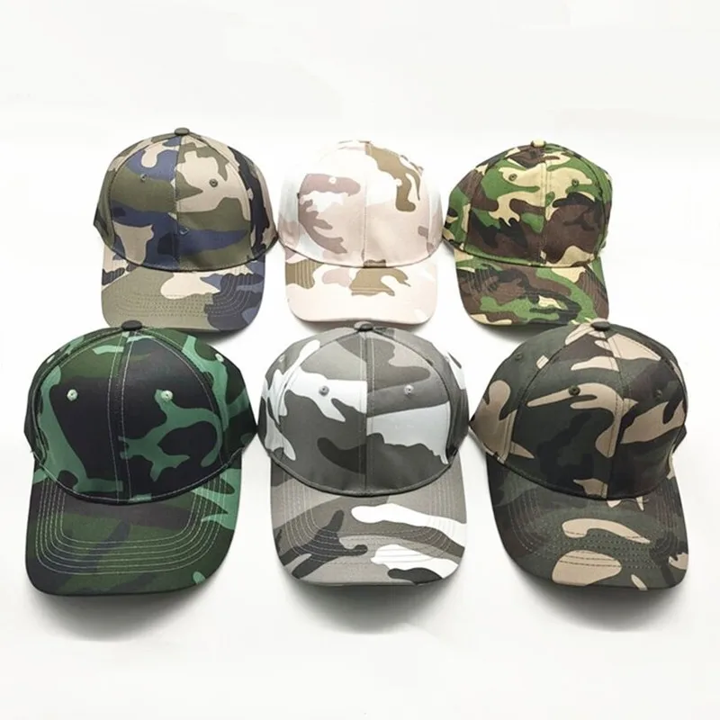 Custom logo men Women casual camouflage baseball cap Tactic sports  snapback hats Hikiing Hunting Camping Fishing Trucker cap