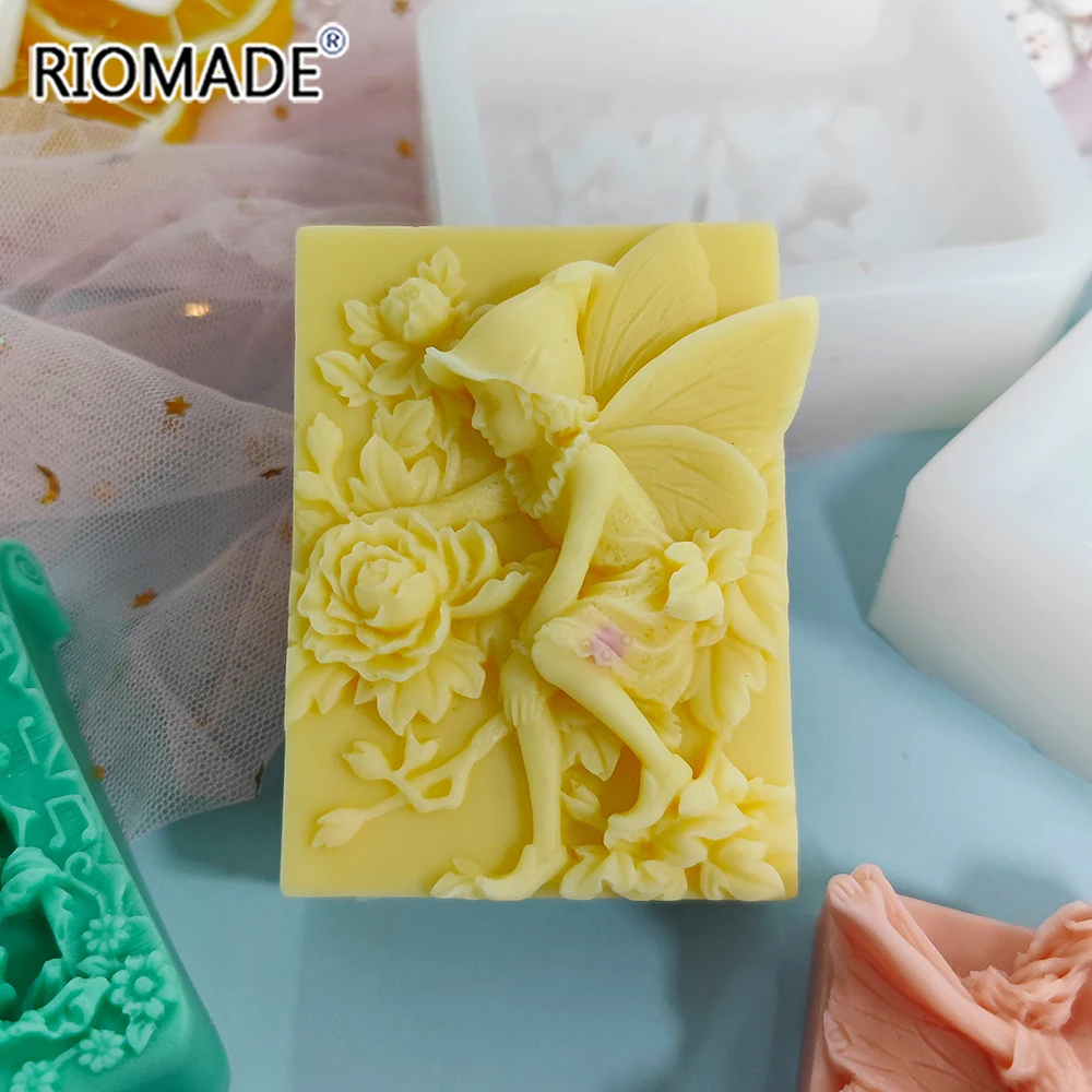 Fairy Angel Silicone Soap Molds DIY Handmade Making Resin Clay Candle Mould Fondant Cake Chocolate Kitchen Baking Bakeware