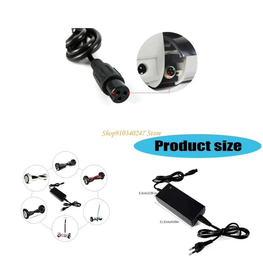 

Q22A 3Prong Scooters Fast Charging Adapter For 42V Lithium Batteries