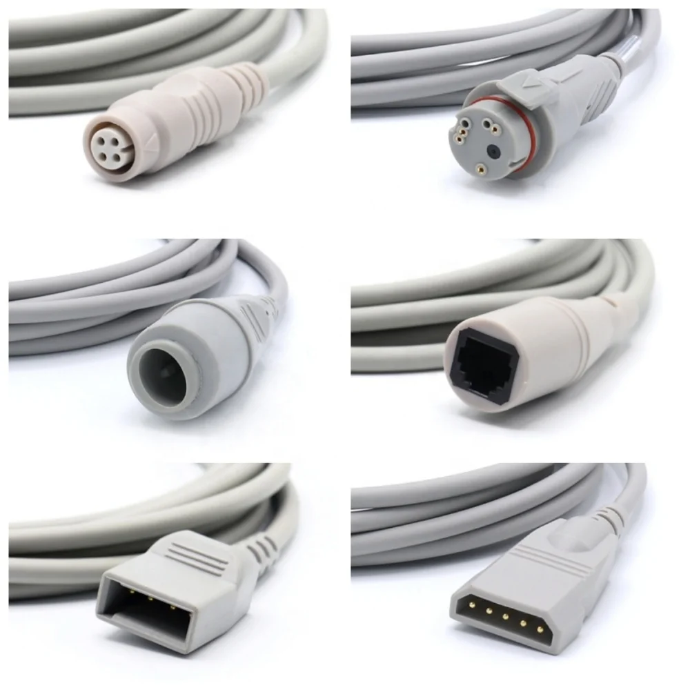 IBP adapter cable, Mindrays compatible 6-pin to connector
