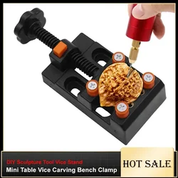 Mini Table Vice Carving Bench Clamp Clock Jewelry Repair Bench Vise DIY Sculpture Tool Vice Stand Adjustable Pliers Hand Tools