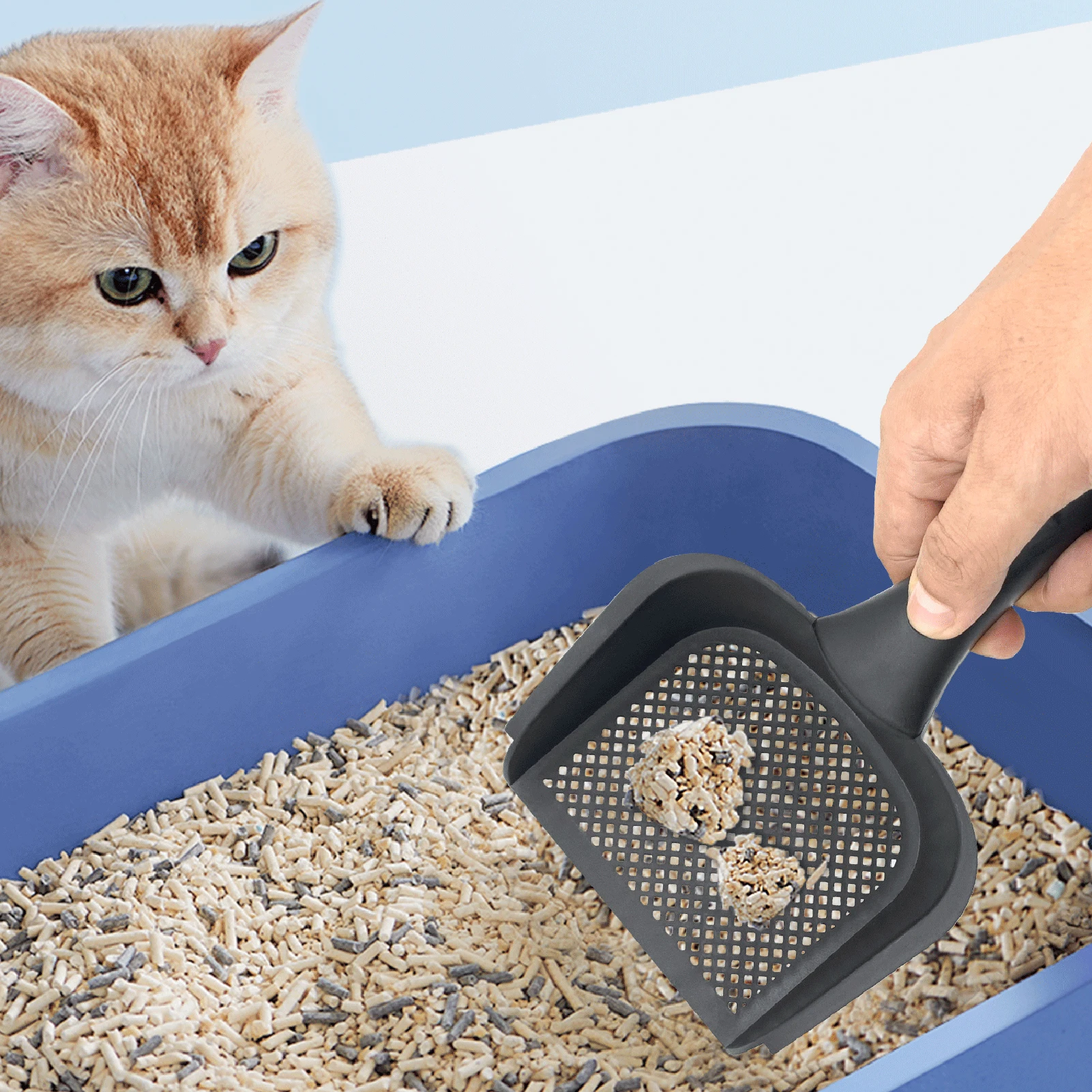 Pet Feces Shovel Hollow Washable Litter Poop Separator Bathroom Thickened Cat Litters Shovel With Hole For Pet Poop