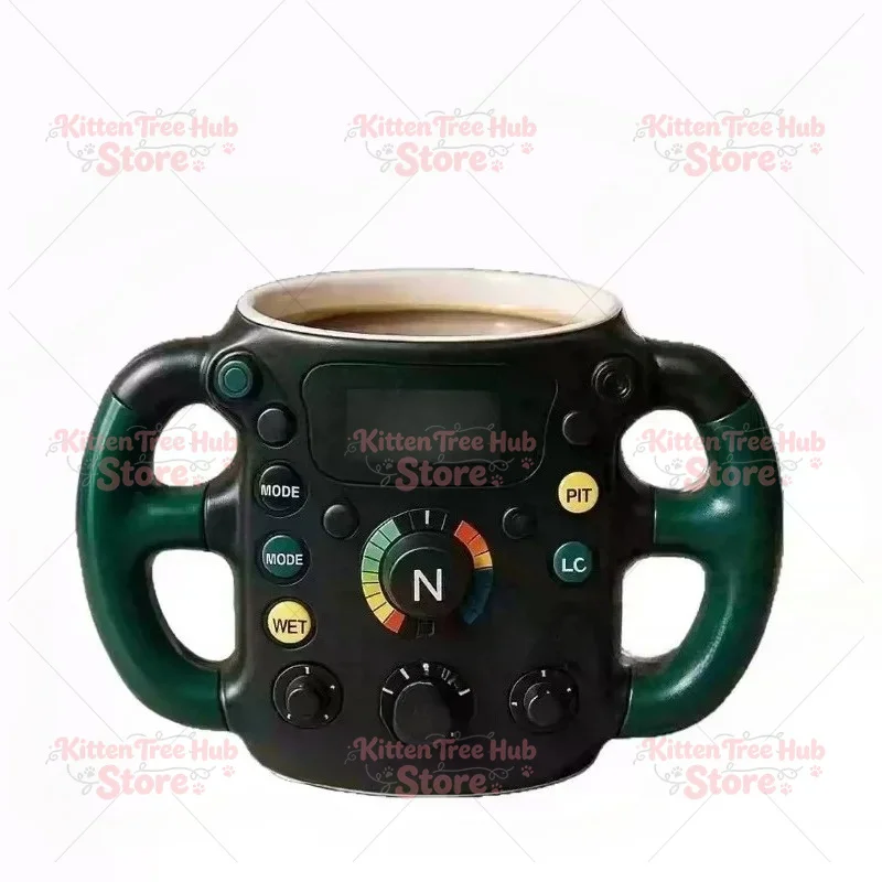 steering wheel design 3D resin stainless steel cup