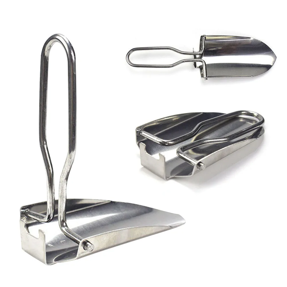 مجرفة صغيرة قابلة للطي للاستخدام الخارجي، أداة متعددة الوظائف للتخييم والمشي لمسافات طويلة وحقيبة الظهر