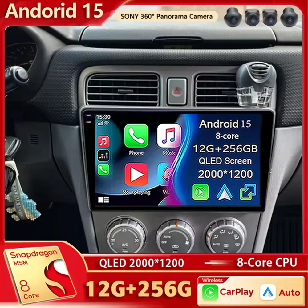 

Android 15 для Subaru Forester SG 2002-2008 2K QLED Android автомобильный радиоприемник мультимедийный видеоплеер GPS стерео CarPlay 4G головное устройство
