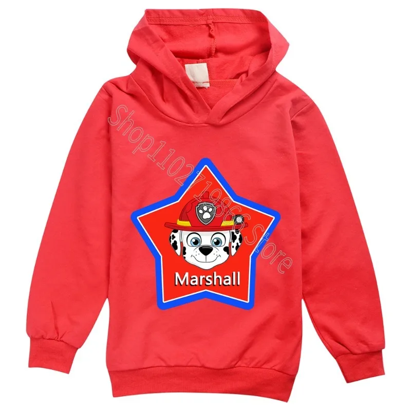 Paw Patrol Bluza z kapturem Chase Skye Chłopcy Dziewczęta Ubrania Ciepła tkanina Wygodne topy z długim rękawem Baby Show Prezent urodzinowy