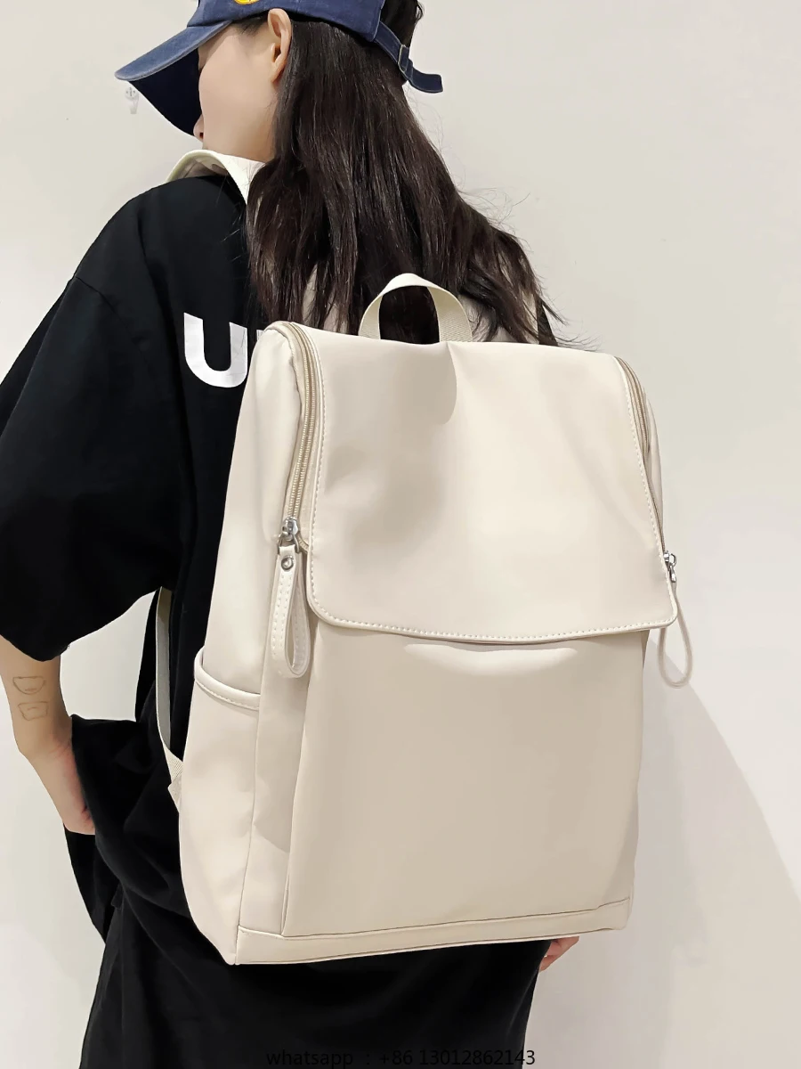 

PU soft leather texture backpack large capacity