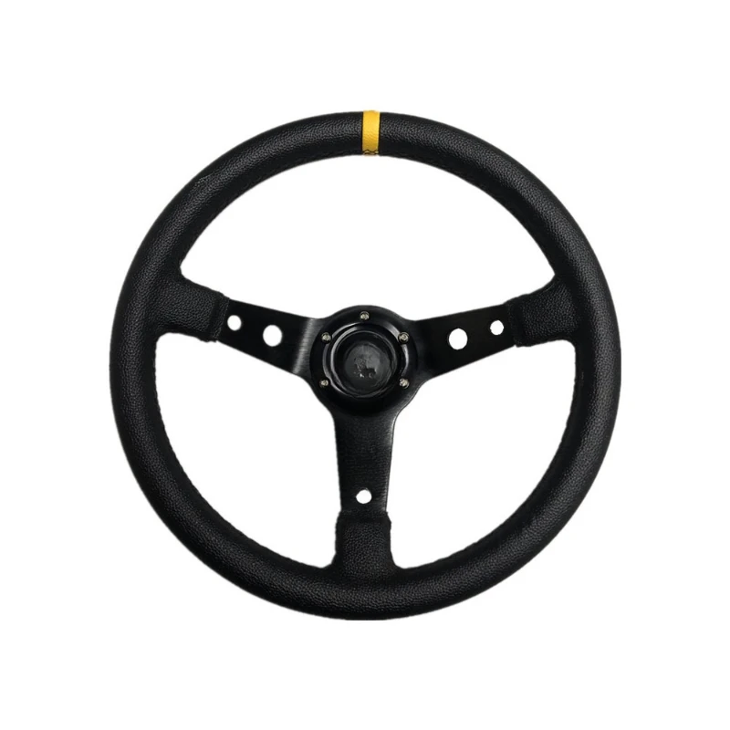 

Modified car style PVC leather suede steering wheel