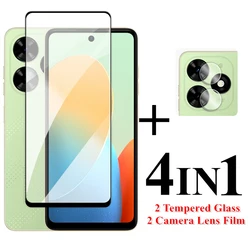 For Tecno Spark Go 2024 Screen Protector 6.6 inch Full Cover Glass For Tecno Spark Go 2024 Tempered Glass For Spark Go 2024 Film