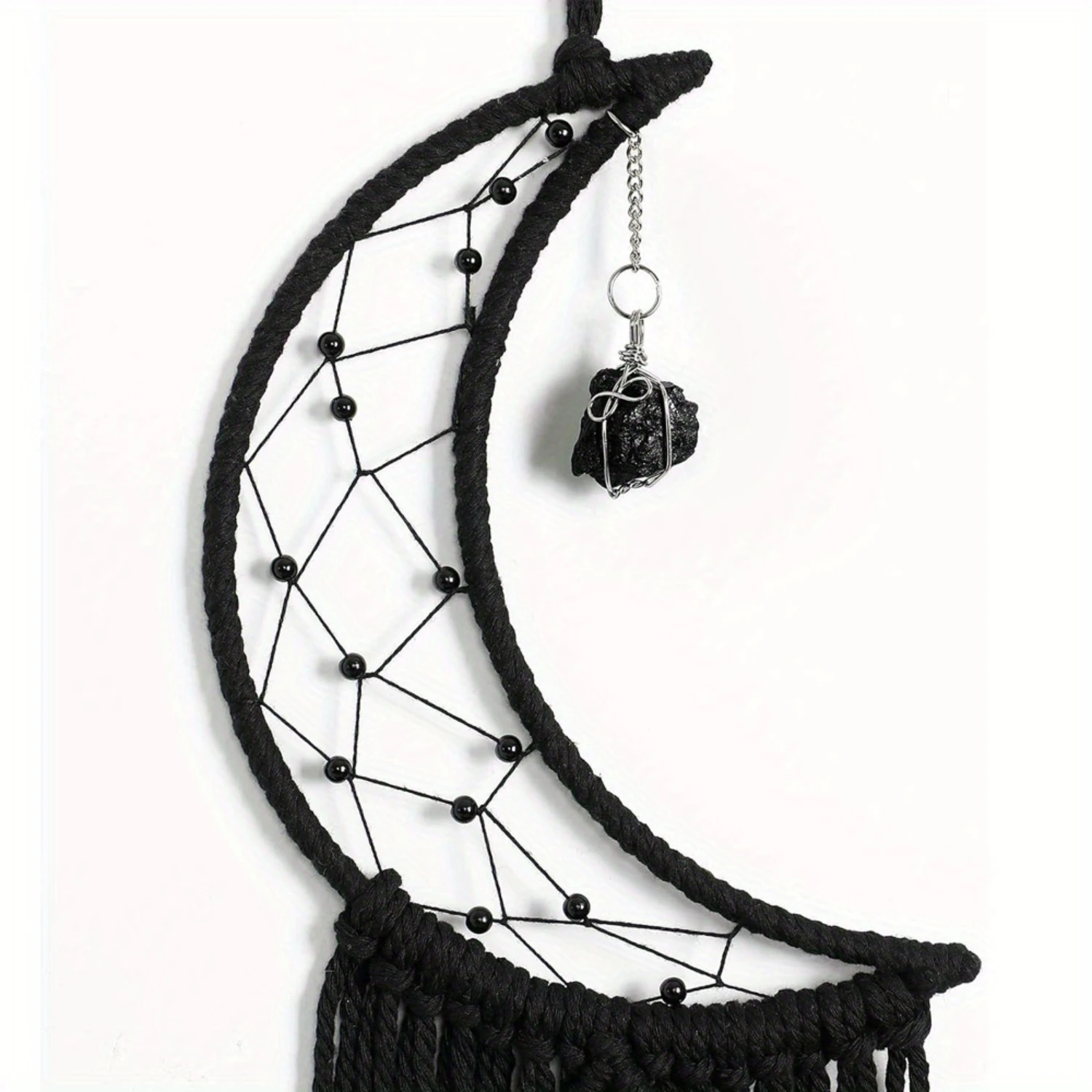 Black  Decor With Crystal Stone  Dream Catchers For Bedroom Bohemian  Decor Wedding Ornament Craft Gift