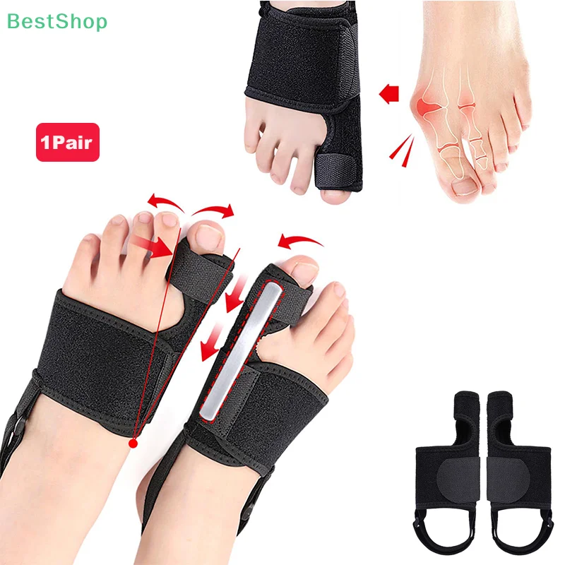 

〔Rebecca〕1Pair Big Toe Straightener Adjustable Strap Toe Orthopedic Tool Relief Hallux Valgus Pain Relief