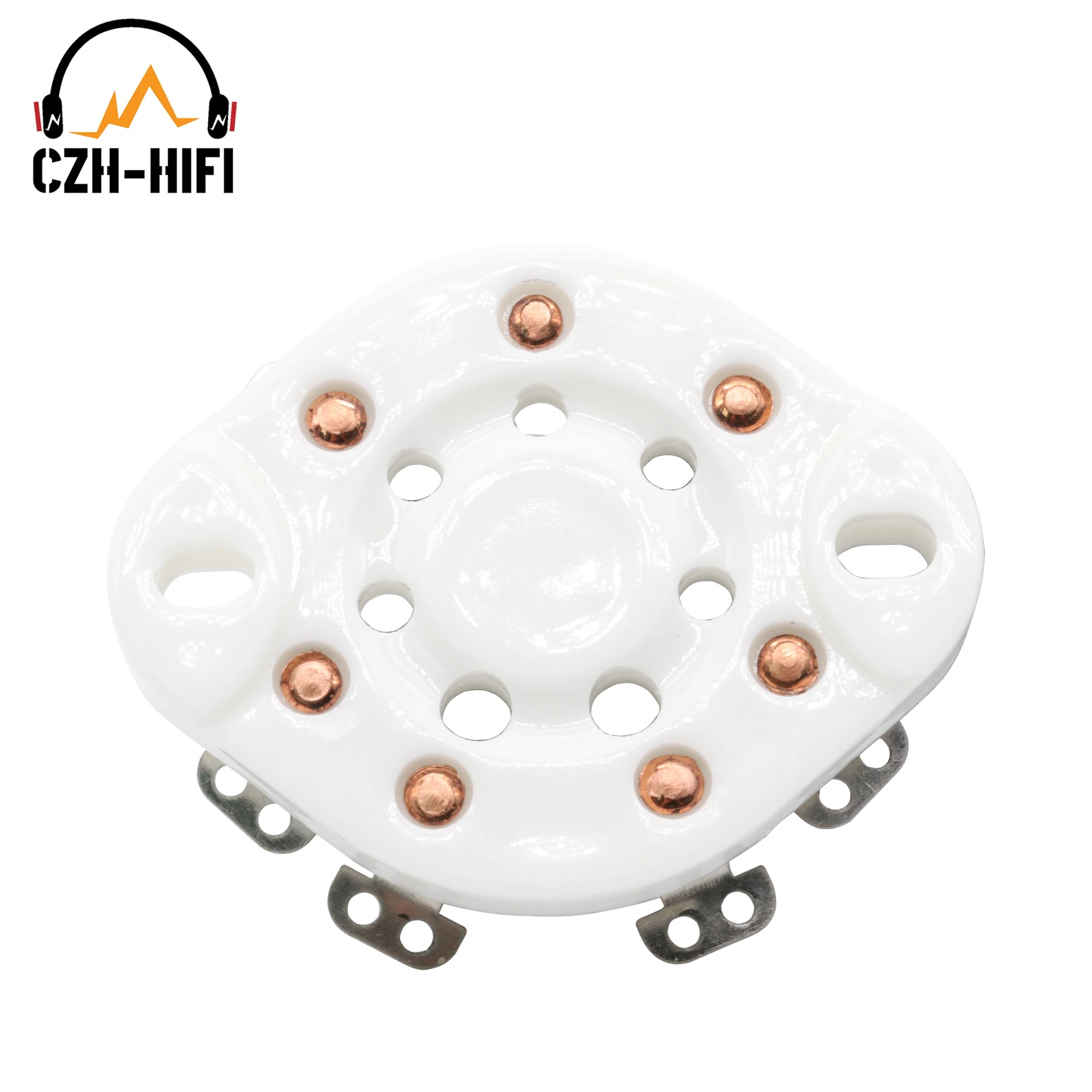 1pc 7pin Ceramic Tube Socket Valve Base For  FU-25 1625 6A6 826 832 Vintage Audio Amplifier DIY