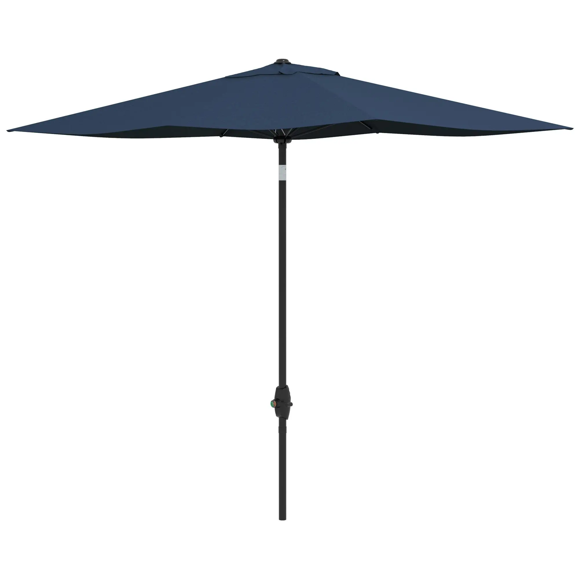 

For Outsunny 6.6x10ft Rectangular Umbrella: Blue Patio Shade with Crank & Tilt