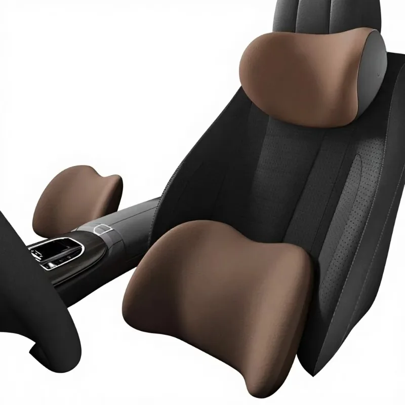 

Car headrest Waist support Memory sponge Waist pad Neck pillow Four seasons universal backrest Car seat cushion