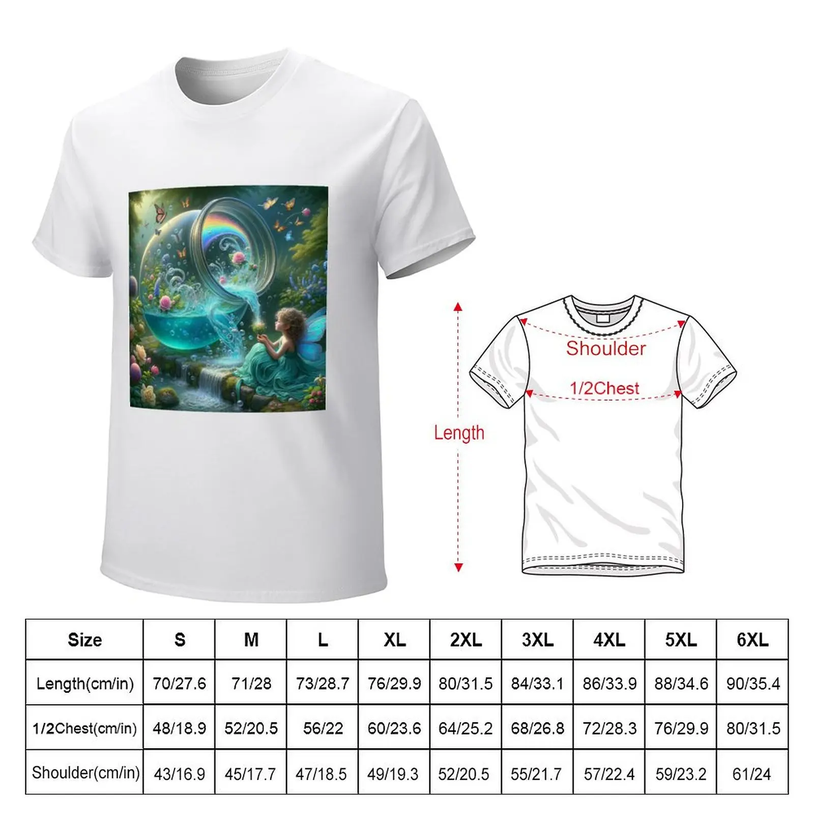 Mystic Spring Fairy Elixir T-Shirt for a boy plain graphics Men's t-shirt