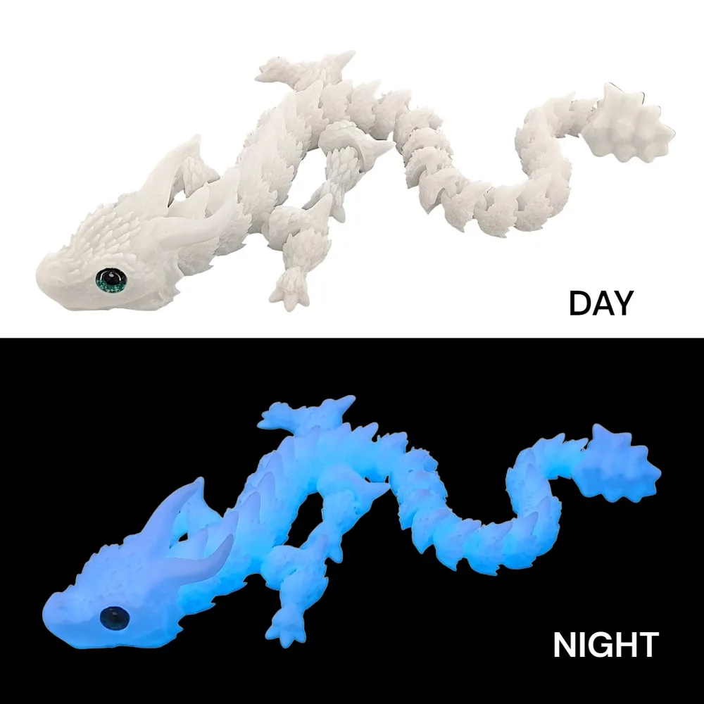 

Simulated Eye 3D Printed Dragon All-in-one Molding Laser 3D Printed Diceratops Dragon Poseable Joints Rotatable