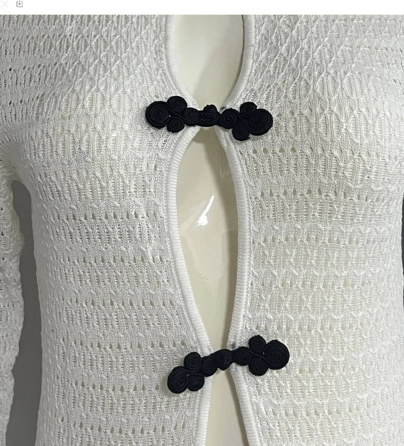 청삼 단추 홀로우 아웃 니트 맥시 드레스 여성 섹시 레이스업 백리스 스플릿 클럽 파티 롱 로브 홀리데이 비치 커버업