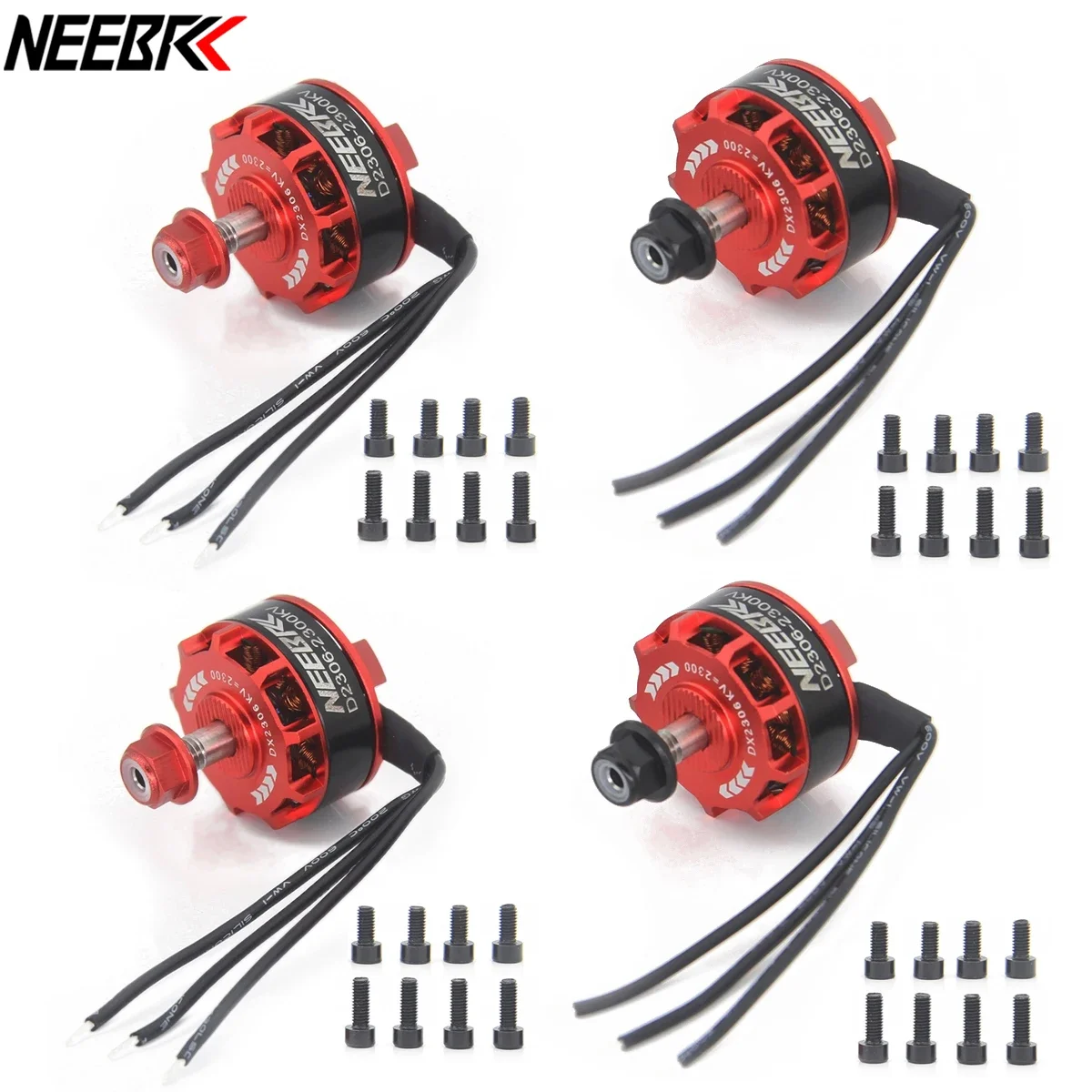 

4PCS 2306 Brushless Motor D2306 2700KV 2300KV CW/CCW for FPV Racing Drone QAV250 Eachine Wizard X220 280 RC Plane Quadcopter