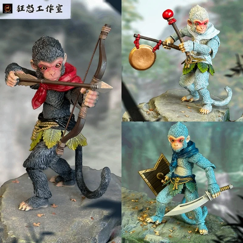

В наличии оригинальные Fury Toys 1/12 Sun Wukong Huaguo Mountain Monkey Фигурки 10 см Коллекционная модель игрушки подарок на день рождения