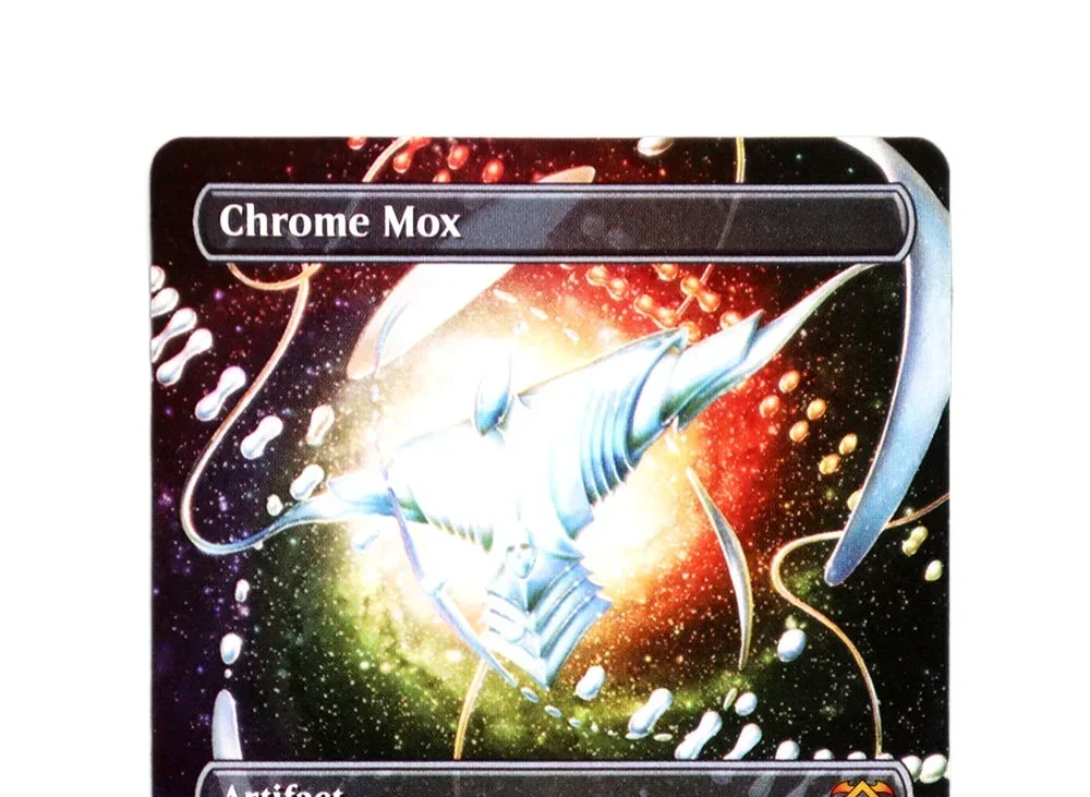 (Chrome Mox) Holo/Foil TCG بطاقات الوكيل السحري لعبة سوداء عالية الجودة لوحة تجميع الوكيل لعبة سطح السفينة بطاقات التداول