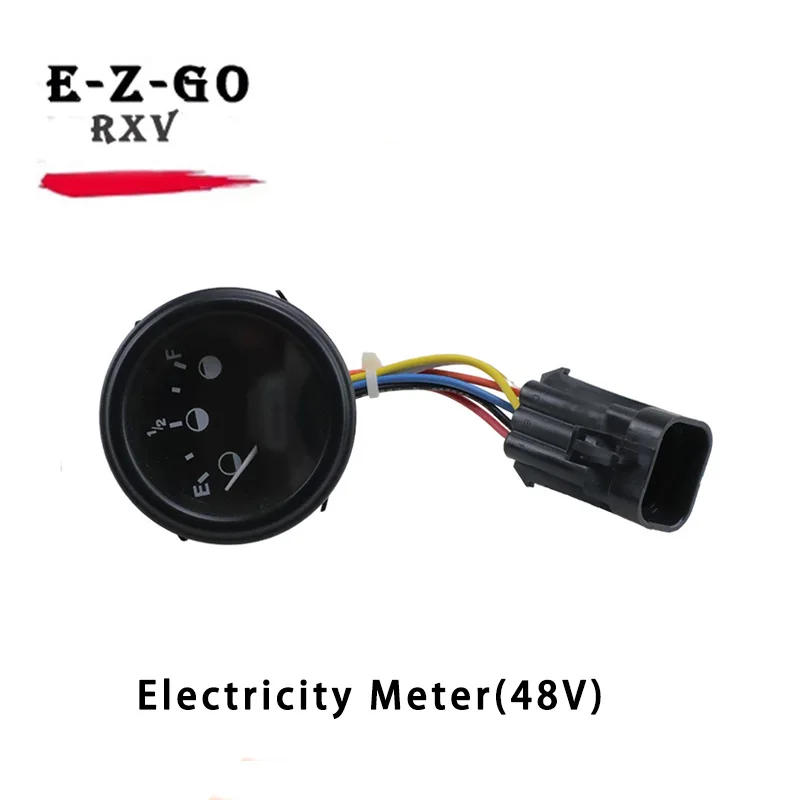 E-Z-GO RXV golf cart power meter battery display six wire lines ring electric sightseeing bus electricity indicate 610583