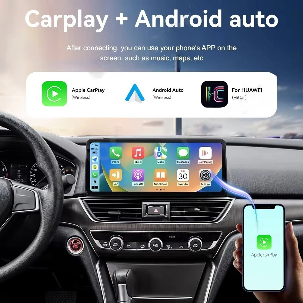 

Автомагнитола Foforfor 12.3'' для Accord Inspur 2018-2022: навигация, мультимедиа, сенсорный экран, видеоплеер