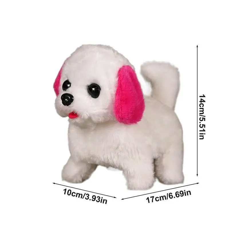 روبوت الكلاب للبالغين لعبة المشي الروبوتية نباح الكلب أفخم دمية واقعية التفاعلية محشوة الحيوان يهز رفيق الحيوانات الأليفة ل