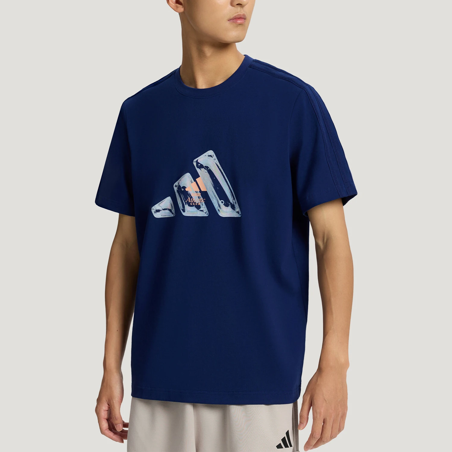 Adidas genuine unisex classic printed casual sports short sleeved T-shirt LE1241
